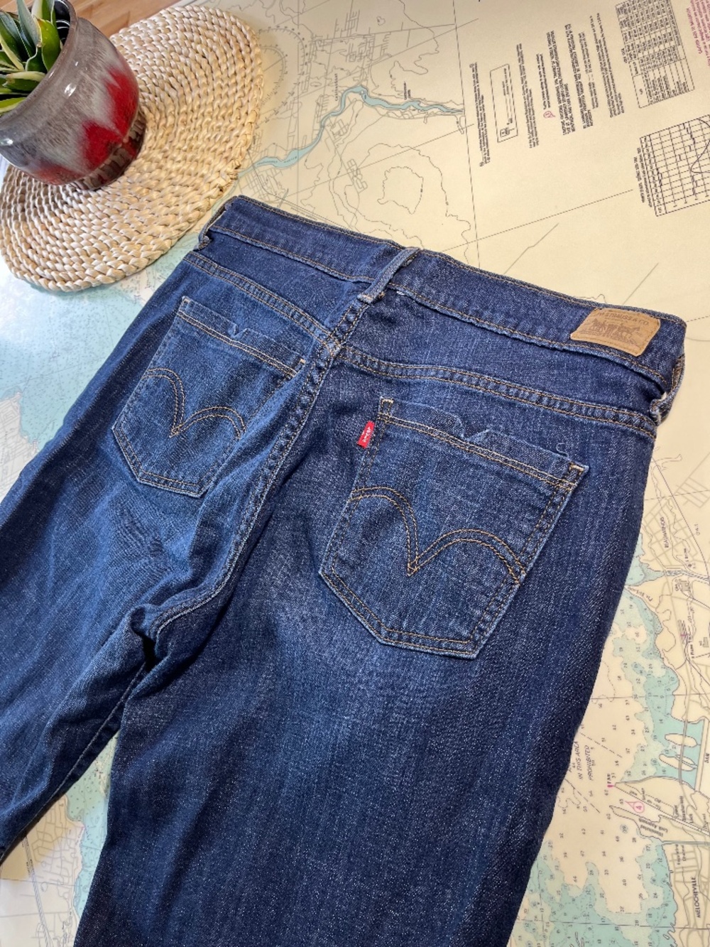 Levi's 515 Dark Wash Bermuda Shorts 12
